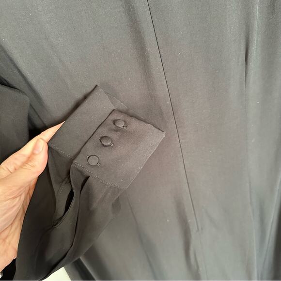 ALOHAS Exclesa - Black Midi Dress Large Long Sleeve - Picture 7 of 13